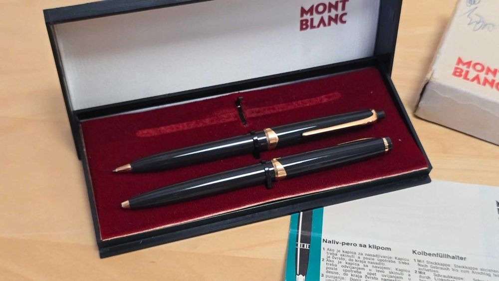Mont Blanc Meisterstuck pen no 18 + pencil no 16 +etui