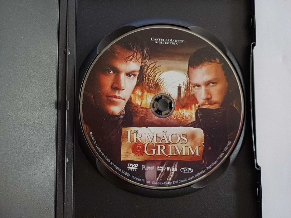 DVD - Os Irmãos Grimm, com Matt Damon, Heath Ledger, Monica Bellucci