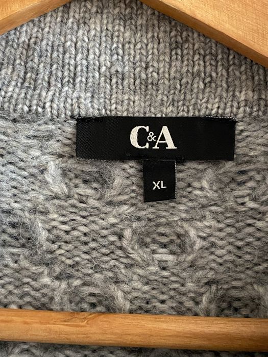 Gruby sweter z kolnierzem C&A r.XL