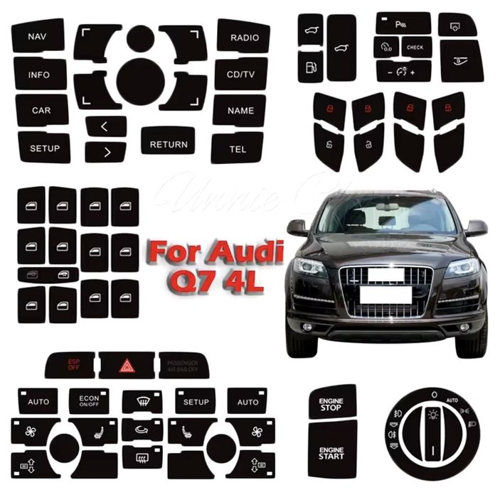 Kit Reparação de botões completo Audi Q7 4l 2003 ate 2011