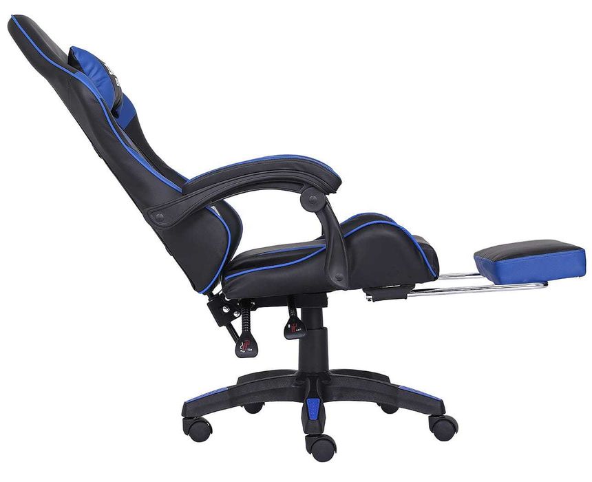 Fotel Gamingowy z podnóżkiem INFINI ESPACE Blue