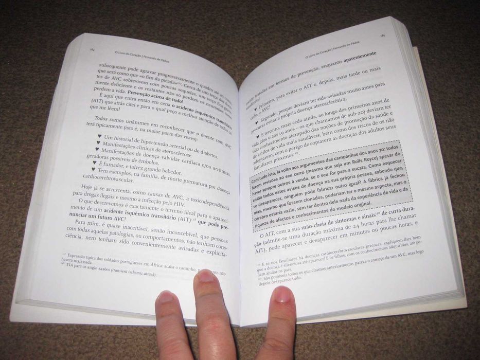 Livro "O Livro do Coração: Viver Mais e Melhor" de Fernando de Pádua