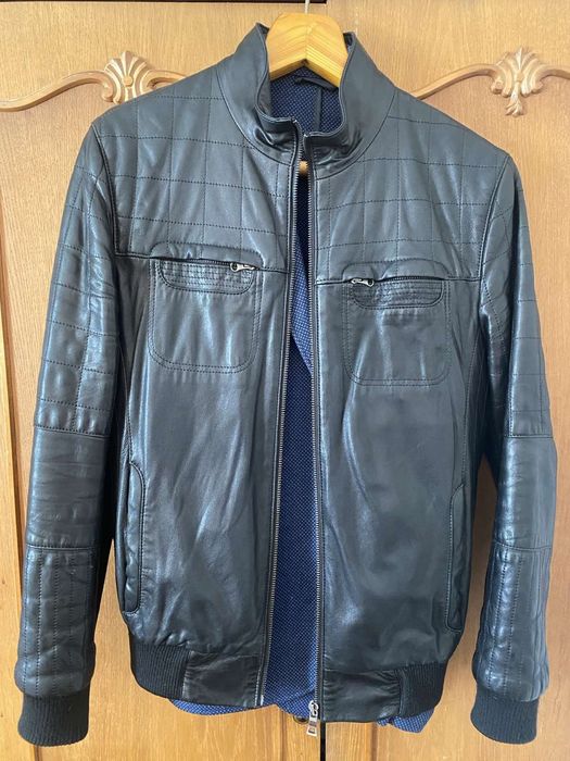 Куртка Чоловіча шкіряна бомбер