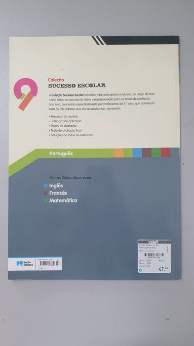 Livro da disciplina de Português do 9°ano