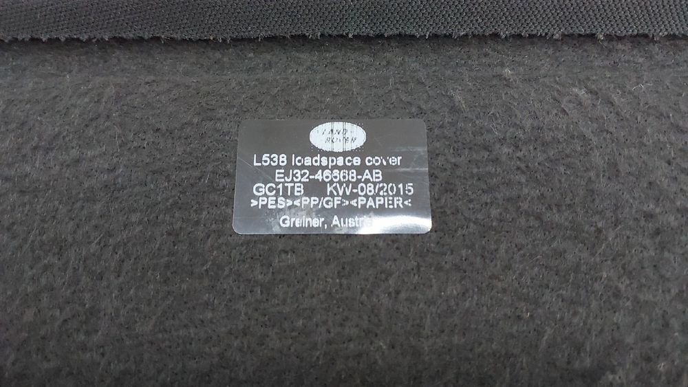 Chapeleira / tampo da mala LAND ROVER Range Rover Evoque (L538)