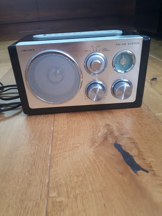 Radio stołowe retro SCOTT FM AM Wooden RX19