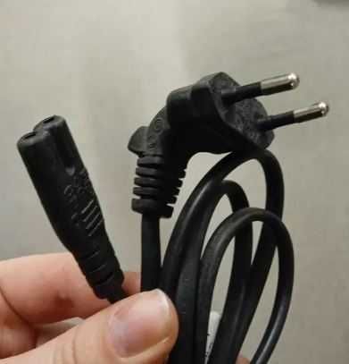 4szt kabel zasilający ósemka kątowa