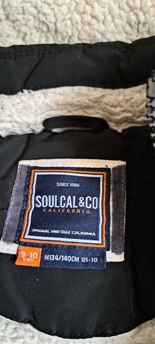 Bardzo ciepła kurtka zimowa dziecięca SoulCal&Co (9-10 lat)