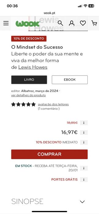 LIVRO O MIND SET DO SUCESSO