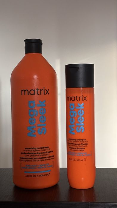 Matrix Mega Sleek бальзам шампунь для гладкості волосся