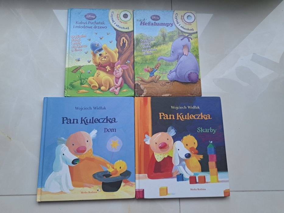 Zestaw książek 2xPan Kuleczka i 2xKubus Puchat