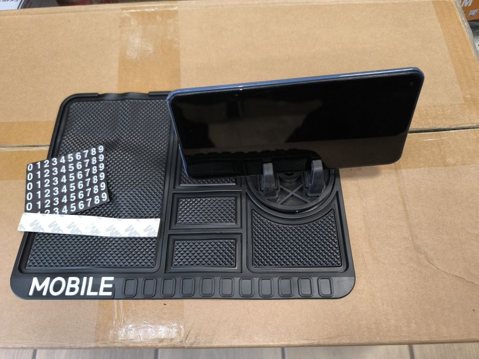 Противоскользящий антискользящий коврик с подставкой для телефону