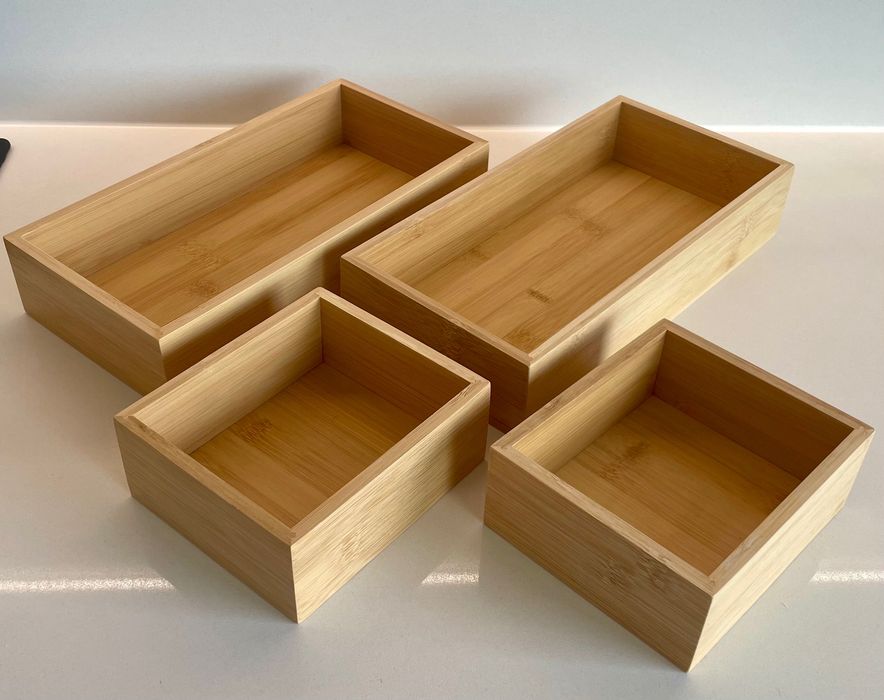 Conjunto de quatro caixas de madeira / Set of Four Wood Boxes