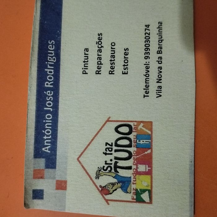 Fazo trabalhos de pintura