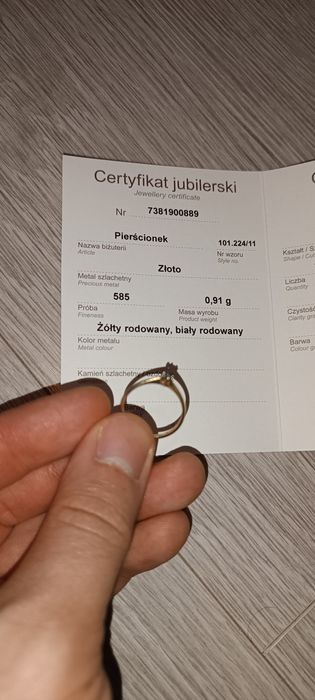 Pierścionek Apart rozmiar 11