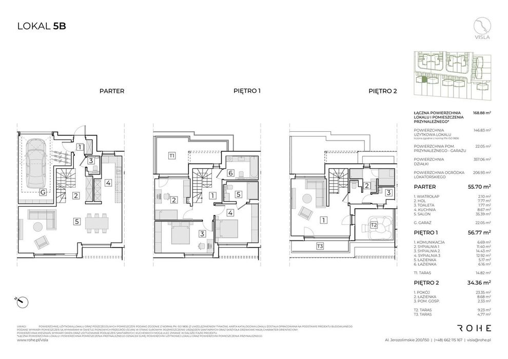 5-pokojowy dom 168m2 + ogródek Bezpośrednio