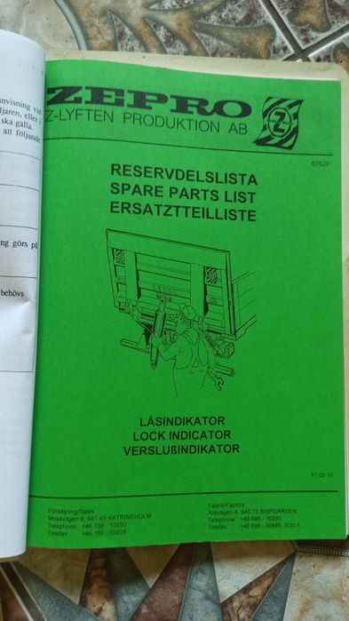 Instrukcja obsługi winda załadowcza Zepro