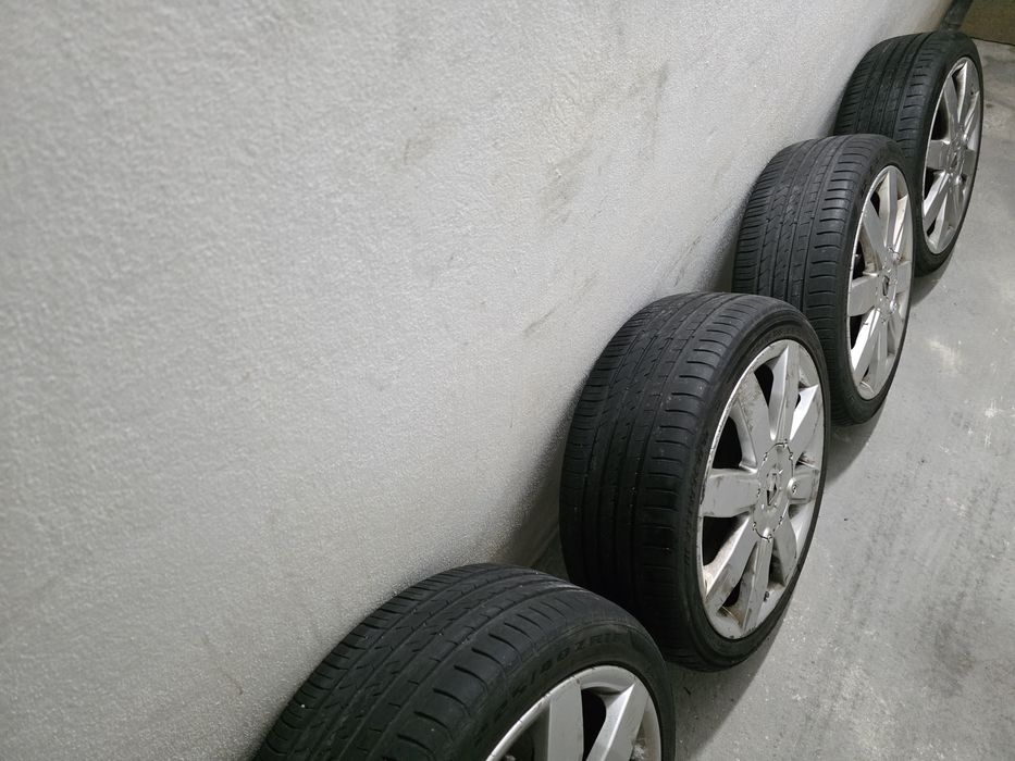 4 Jantes Megane 2 RS Fase 1 com pneus 225/40 R18 furacão 4x100