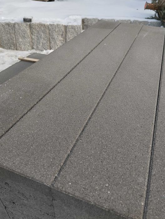 Opornik Betonowy duża palisada mur oporowy podwyższenie murek schody