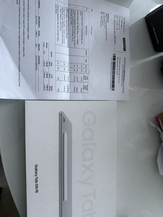 Nowy nieotwierany faktura tablet samsung galaxy tab s10 fe 8/128