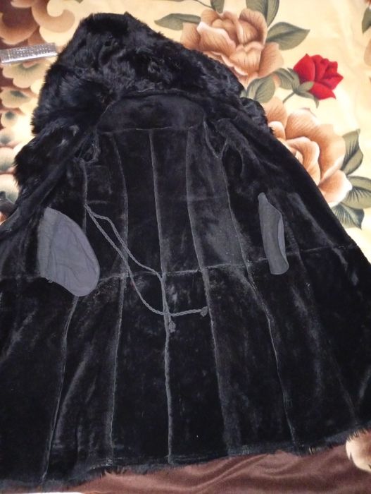 Натуральна дублянка з капюшоном!