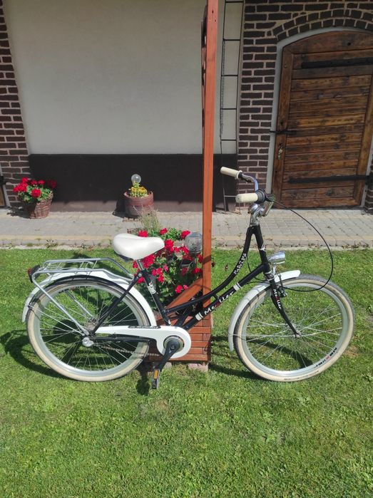 Rower damski czarno-biały Mexller