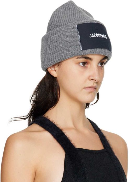 Шапка Jacquemus Le Papier Le Bonnet Beanie Grey