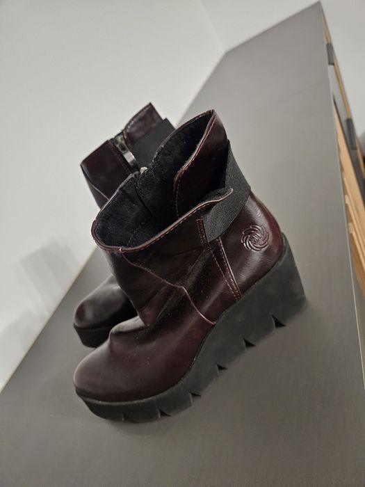 Botki na koturnie Marco Tozzi