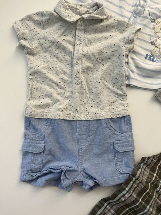 Zestaw letni 6 ubranek dla chłopca rozmiar 68