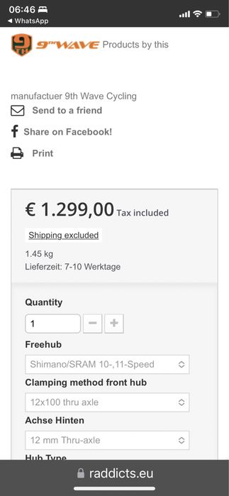 Ridley Noah/ Dura Ace R9100/ Carbon, 2018