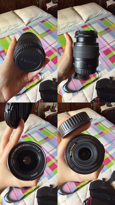 Canon EOS 2000d + objetiva EF-S 18-55mm f/3.5-5.6 III + mala
