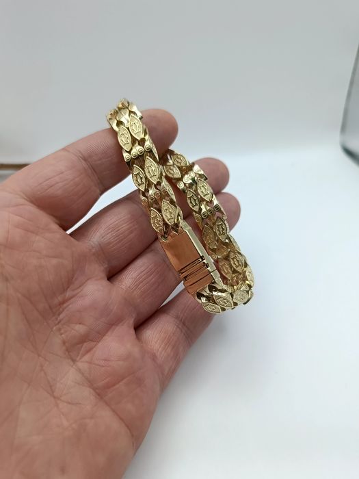Złota Bransoletka 21,5cm Pr.585 14K Nowa