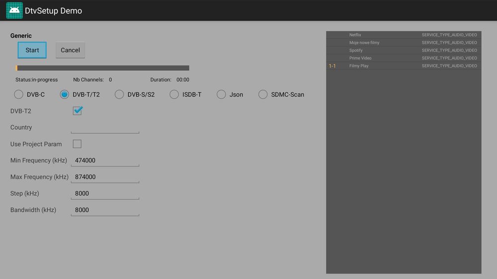 TV SMART 4K BOX - AndroidTV 11, dekoder DVBT2 HEVC, kodek AV1