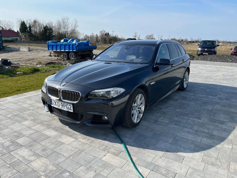 BMW Seria 5 BMW 530D oś skrętna,dociągane drzwi ,kickopen,m-pakiet,regularny serwi
