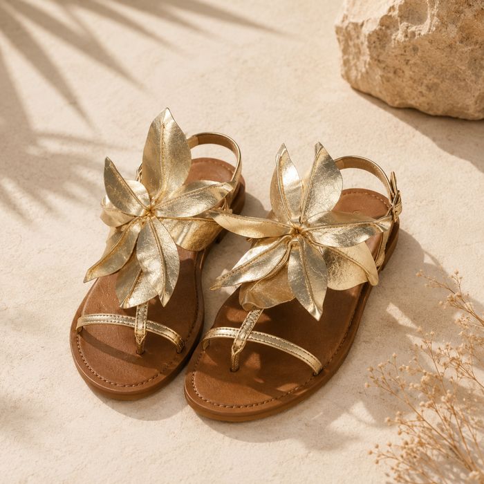 Zara sandaly skorzane 38