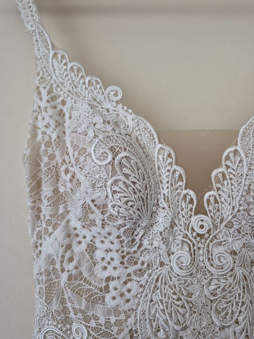 Suknia ślubna ms moda gaja boho + pokrowiec GRATIS