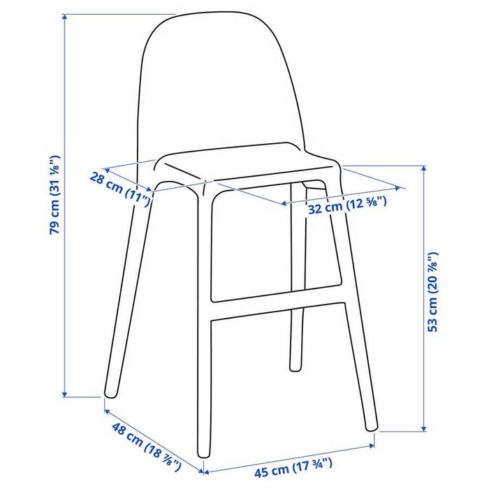 Cadeira criança URBAN IKEA verde