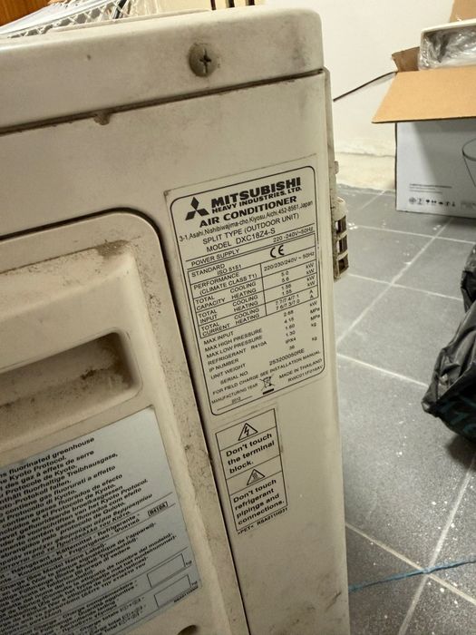 Ar condicionado Mitsubishi 18 mil BTUS, a funcionar perfeitamente