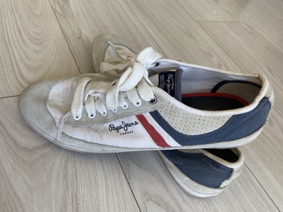 Pepe Jeans tenisówki skórzano - materiałowe roz 46