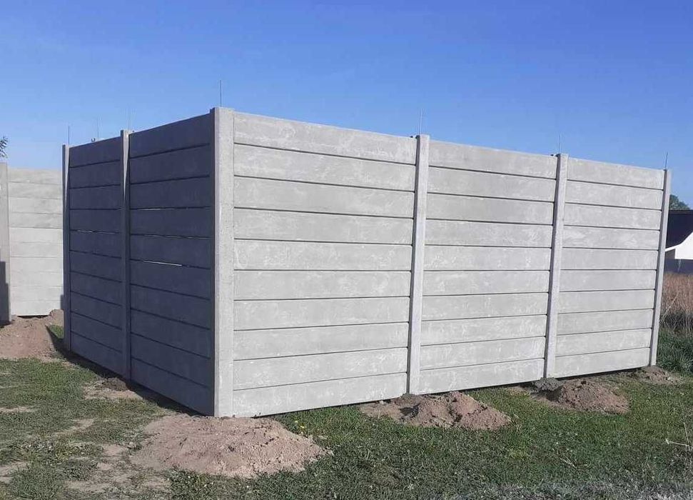 Ogrodzenia Betonowe , wzór dwustronny , Garaże , Płoty , wiaty do 4m