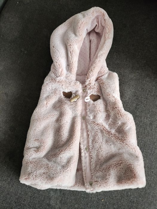 Pluszowa kamizelka dziewczęca