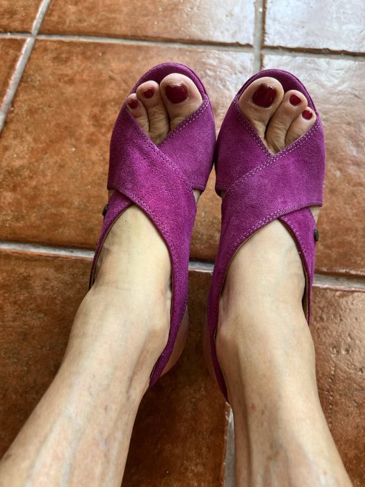 Sandálias com plataforma