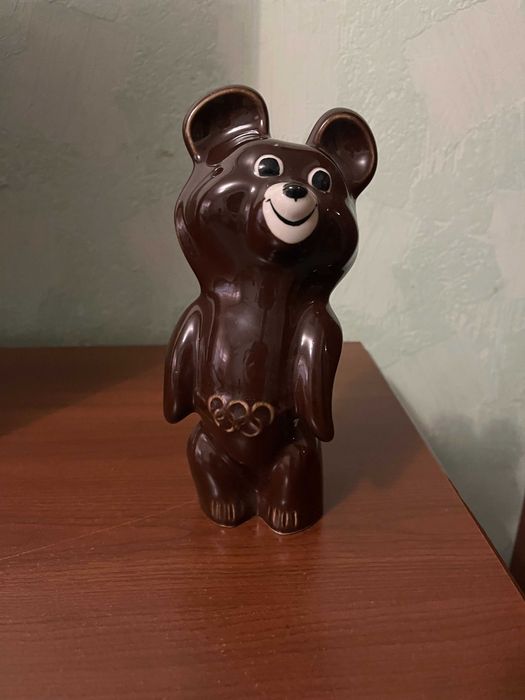 Рідкий «ОЛІМПІЙСЬКИЙ ВЕДМЕДИК» Слов'янський АІЗ Оригінал! срср 20 см.