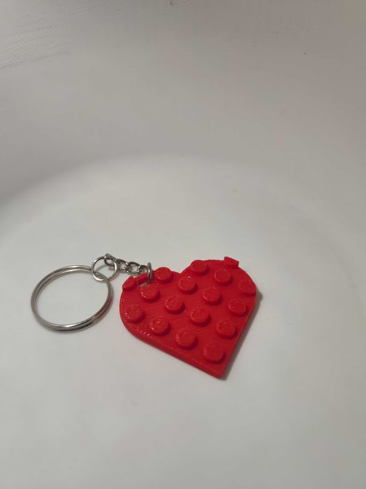 Brelok do kluczy serduszko w stylu lego kolory do wyboru