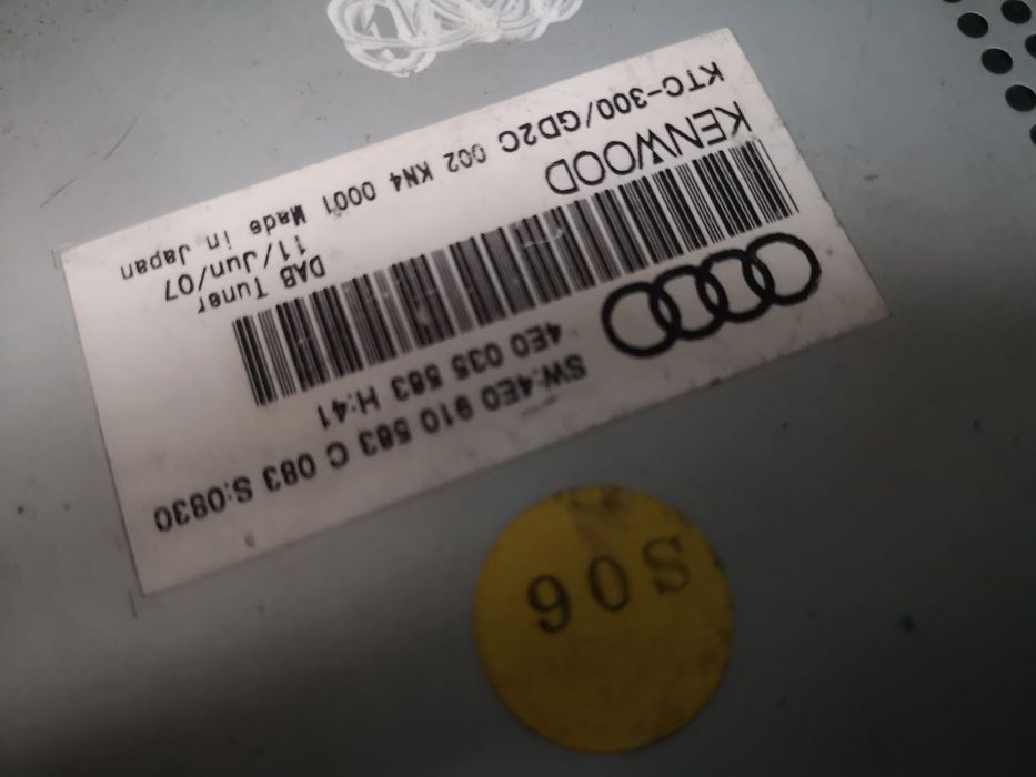 Centralina DAB TUNER  MMI Multimedia Audi a8 d3 4e0 2003- EPC