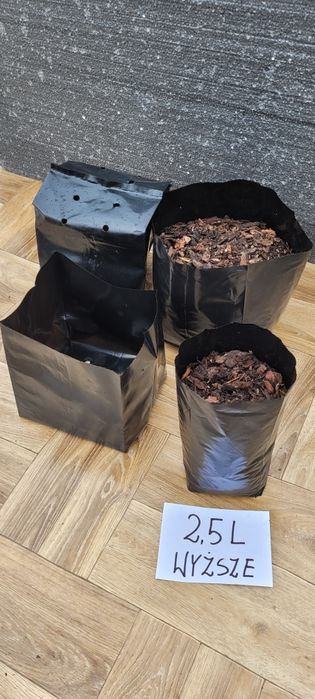 Doniczki foliowe 2L szersze 100szt