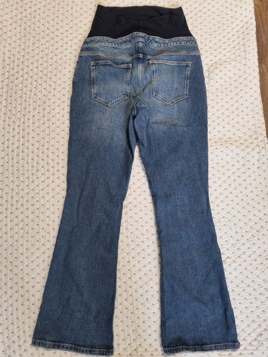 Джинси кльош для вагітних з поясом