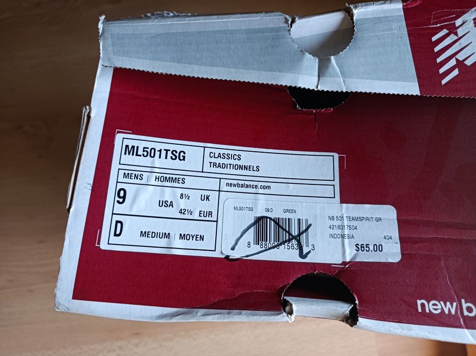 New Balance 501 , tamanho 42