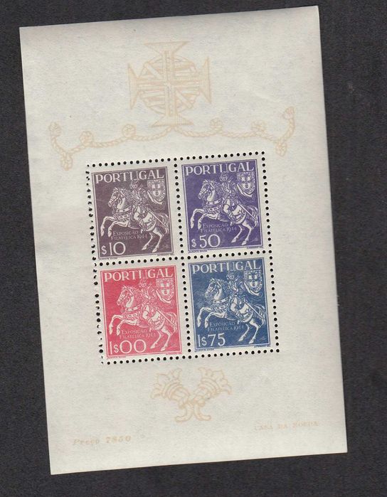 1944 - 3ª Exposição Filatélica Portuguesa - Bloco 5 sem charneira