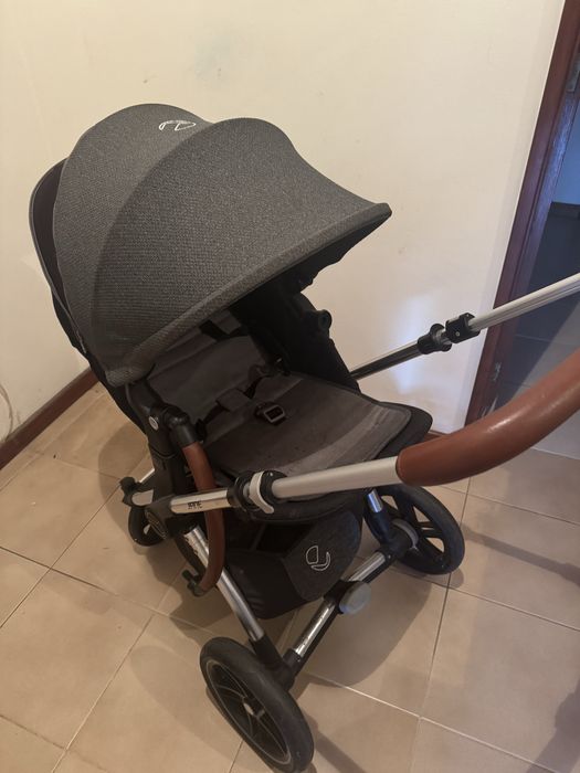 Carrinho de bebe com ovo